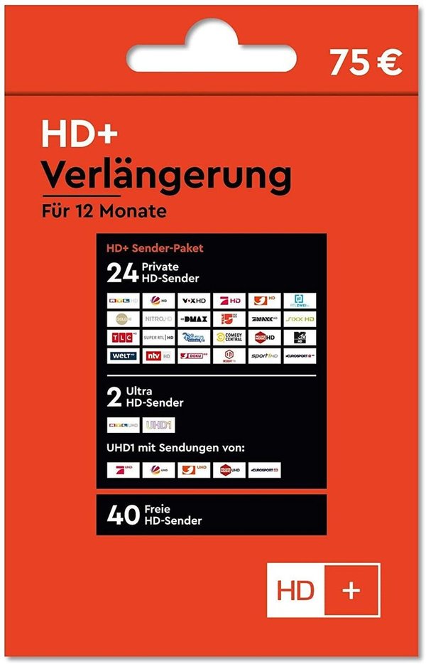 HD Plus HD+ Verlängerung 12 Monate